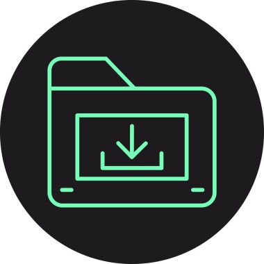 soyut arkaplanda dizin simgesi izole edildi