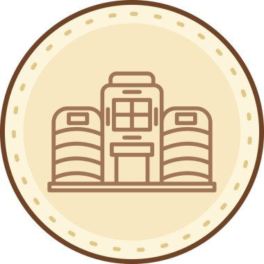 Sırt çantası simgesinin vektör çizimi