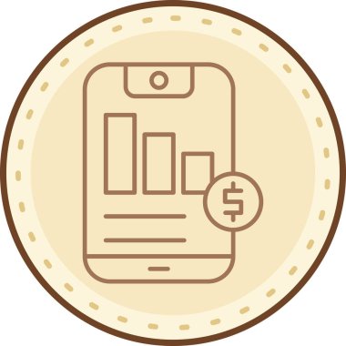 Mobil bankacılık. Basit resimleme