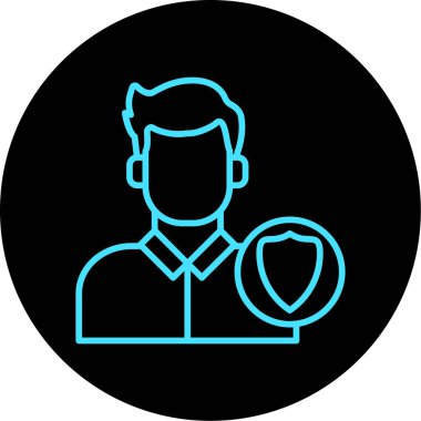 Büyüteç simge vektör resimli insan avatarı