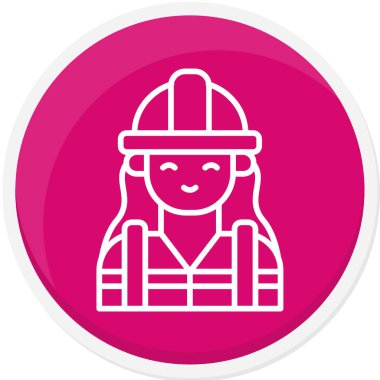 Bir itfaiyeci simgesinin vektör çizimi