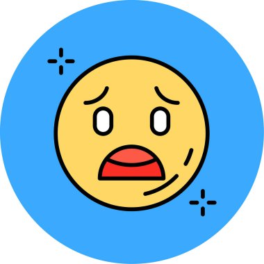 emoji. Web simgesi basit illüstrasyon