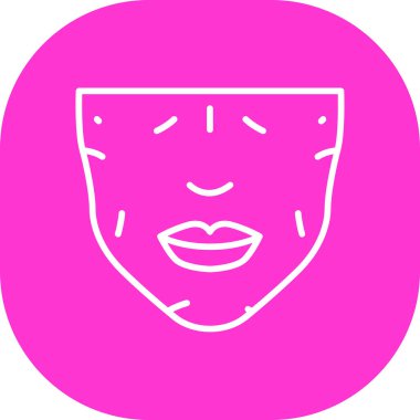 Kısa saç vektör simgesi olan güzel kadın