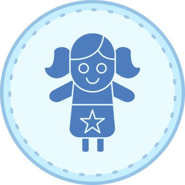 Şirin bir çizgi film karakterinin vektör çizimi