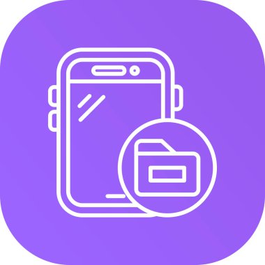 Akıllı telefon simgesinin vektör illüstrasyonu