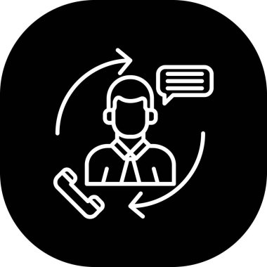 Sohbet simgesi, vektör çizimi