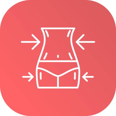 güzel sütyen vektör çizgisi simgesi