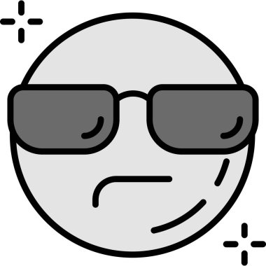 duygu yüz emoji simgesi dosya ana hatları biçiminde