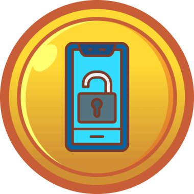 hareketli vektör simgesini kilitle