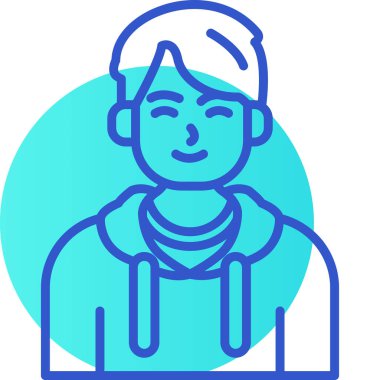 man simgesi vektör illüstrasyonu