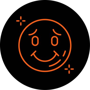 Mutlu Emoji 'ler. Basit tasarım