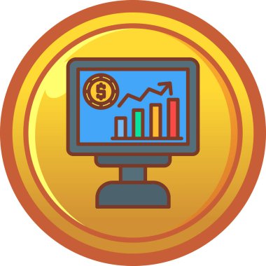 Seo ve simgenin vektör illüstrasyonu