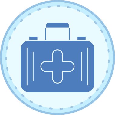 Çanta. Web simgesi basit illüstrasyon