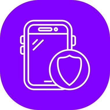 Güvenlik simgesinin vektör illüstrasyonu