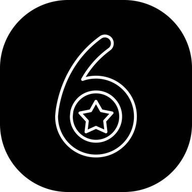 beş yıldız simgesi, basit biçim