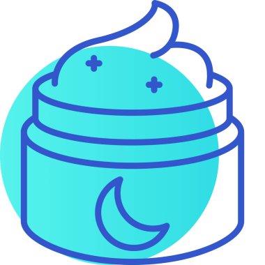 Gece Ay simgesi taslak biçiminde