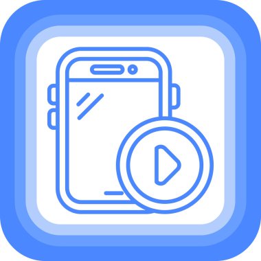 mobil simge vektör illüstrasyonu