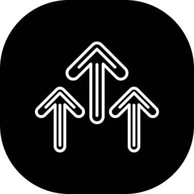 Ok vektör satırı simgesi