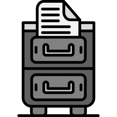 Yazıcı. Web simgesi basit illüstrasyon