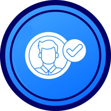 Müşteri hizmeti simgesi, basit vektör illüstrasyonu