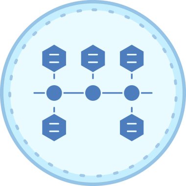 Molekül vektör simgesi modern basit vektör illüstrasyonu