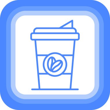 kahve kupası simgesi, vektör illüstrasyon tasarımı