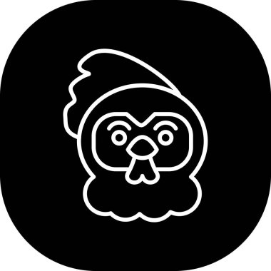 maymun ikon vektör illüstrasyonu