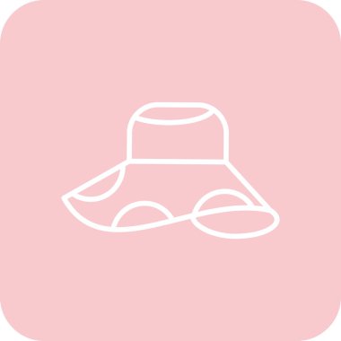 Şapka simgesi vektör illüstrasyonu