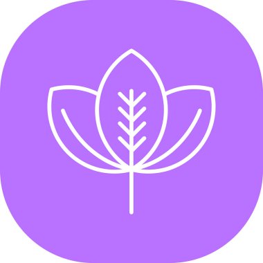 Çiçek simgesinin vektör illüstrasyonu