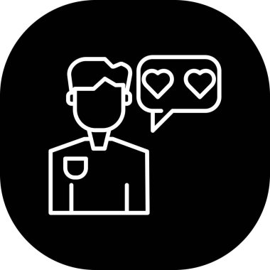 Konuşma simgesi, vektör illüstrasyonu