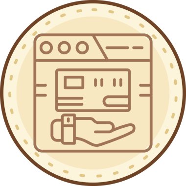 Nakit. Web simgesi basit illüstrasyon