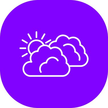 Bulut simgesi vektör illüstrasyonu