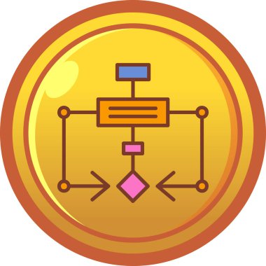 Modern b 'nin vektör çizimi çip simgesinden yoksun