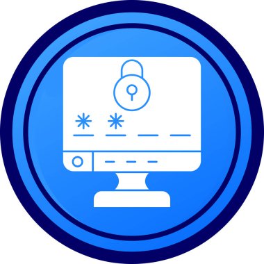 İnternet web simgesi basit illüstrasyon