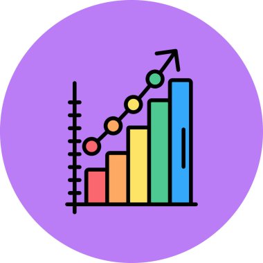 grafik ikonu vektör illüstrasyonu
