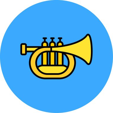 trompet simge vektör çizim