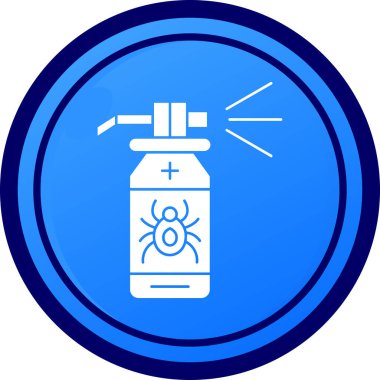 Sprey şişe simgesi izole edilmiş moda çemberde.