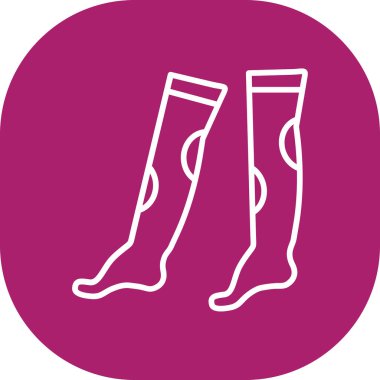 çorap simgesi vektör illüstrasyonu