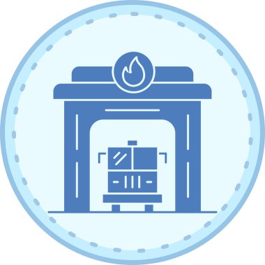 Gaz simgesinin vektör illüstrasyonu