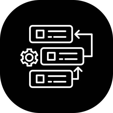 Web ayarı simgesi düz simgesi