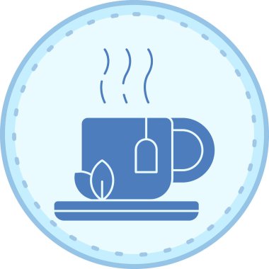 Kahve. Web simgesi vektör illüstrasyonu