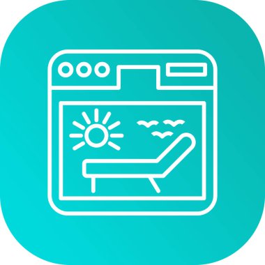 Klima satırı vektör simgesi