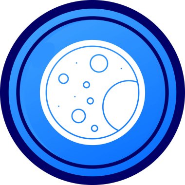 Gezegen. Web simgesi basit illüstrasyon