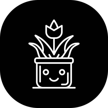 Kaktüs simgesinin vektör illüstrasyonu