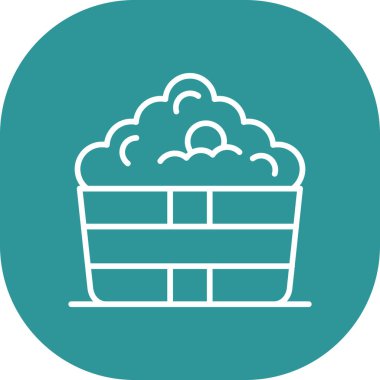 Bulut simgesi vektör illüstrasyonu