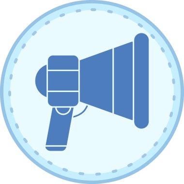 Konuşmacı. Web simgesi basit tasarım