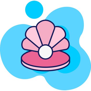 Çiçek simgesinin vektör illüstrasyonu