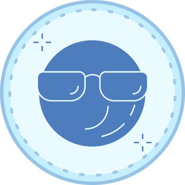 Gözlük. Web simgesi basit illüstrasyon