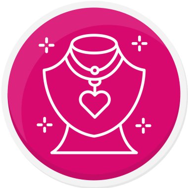 Bir kalp simgesinin vektör illüstrasyonu