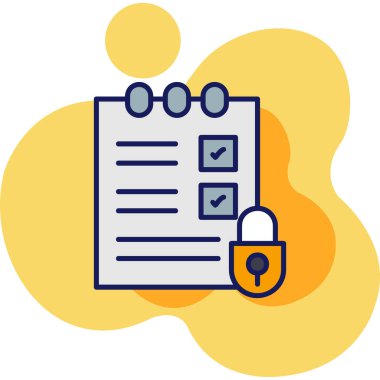 belge simgesi vektör illüstrasyonu